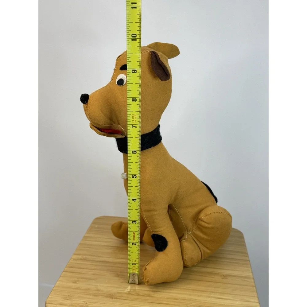 Scooby Doo Vintage‎ Plush Standing Up 1970 Fabric Eyes Collar RARE Stuffed Toy